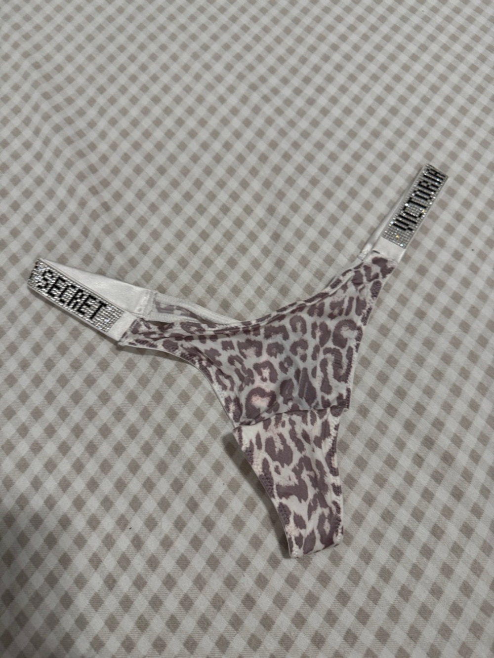 Victoria's Secret Girls' Lilac Leopard Print Thong